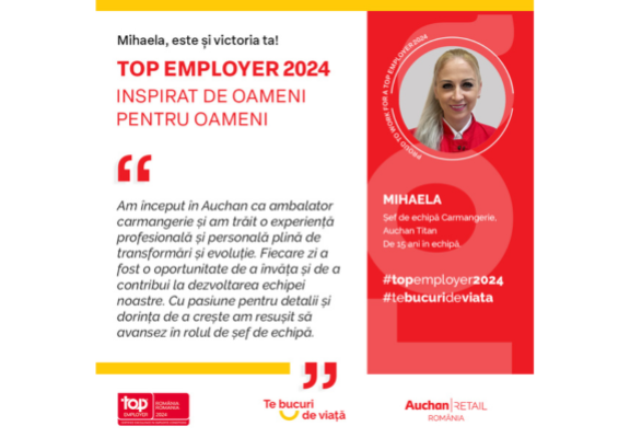 Top Employer 2024: Mihaela, este și victoria ta!